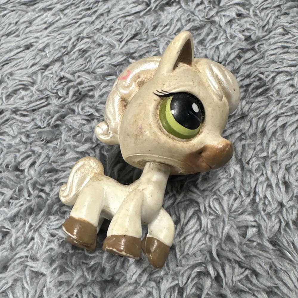 HORSE #739 - Littlest Pet Shop - Hasbro LPS Vintage Figure Toy Dirty
